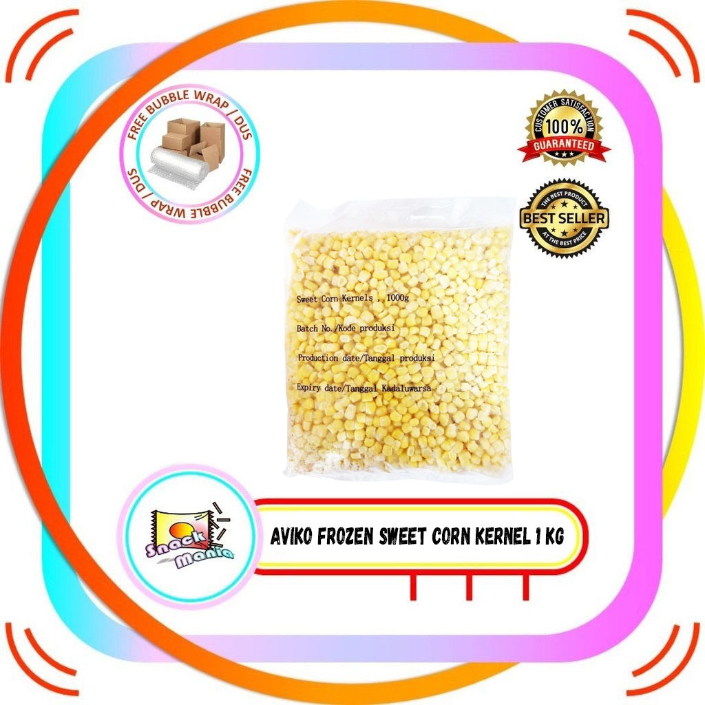 Aviko Frozen Sweet Corn Kernel ~ 1 kg Jagung Manis Pipil Hebei