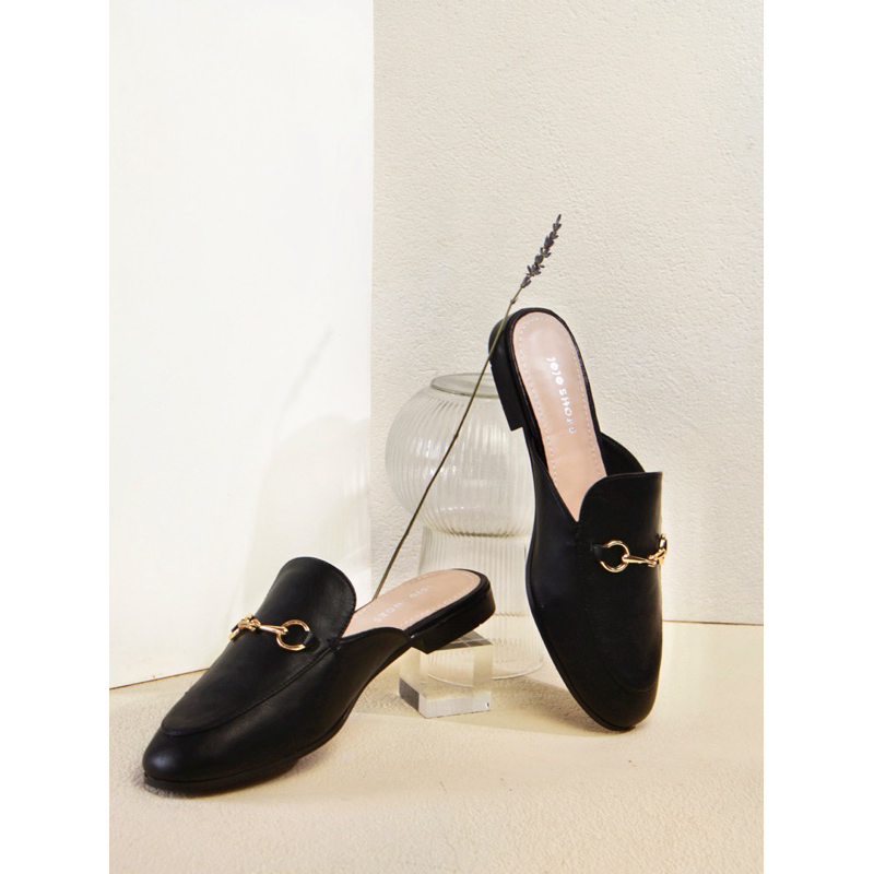 TERMURAH JR - JOVENTI Sepatu Wanita Loafers Mules Wanita Flat Shoes