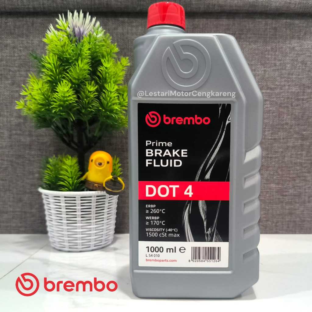 BREMBO RACING MINYAK REM BRAKE FLUID DOT 4 1000 ML - MINYAK REM MOBIL MOTOR 1 LITER 100% ASLI ITALY