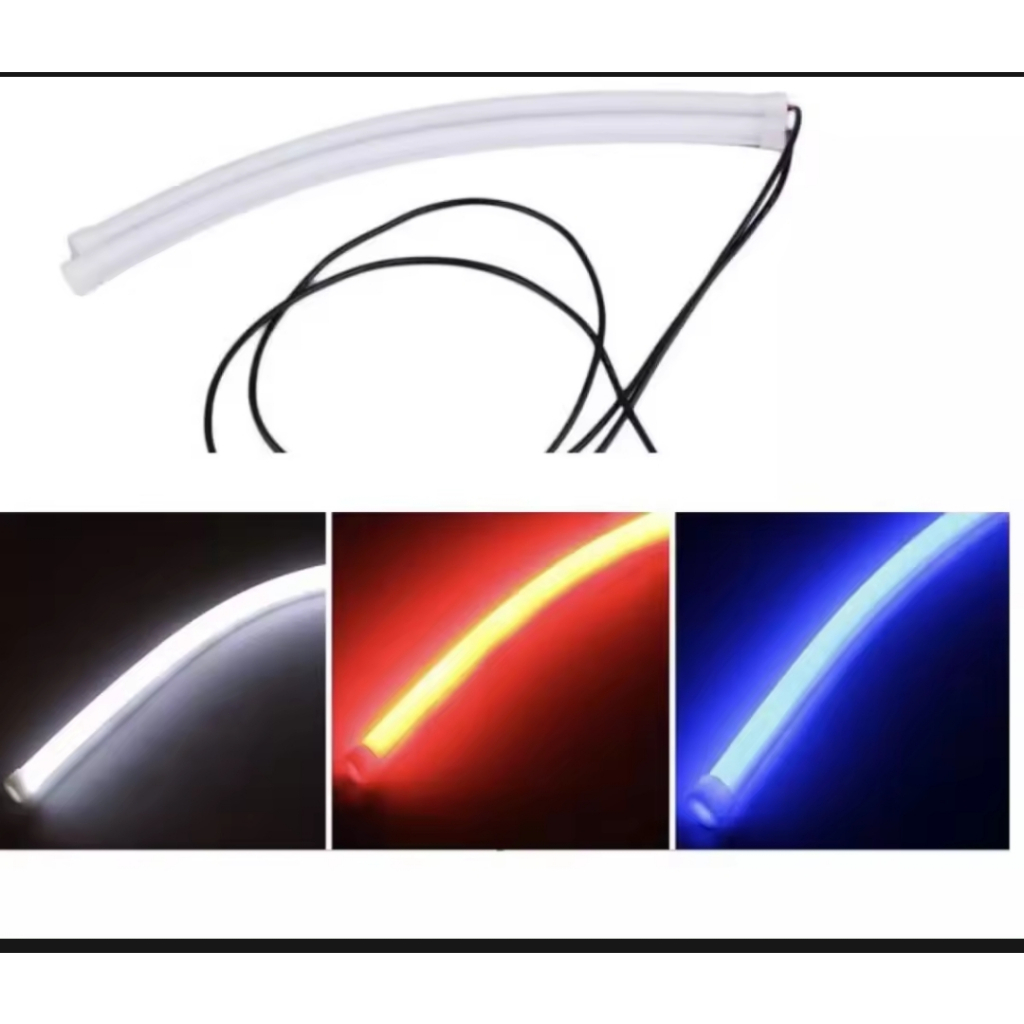 Lampu Led Drl Alis Sein Running 30cm  Tempel DRL motor Mobil Lampu Drl Sein Running motor Mobil 2 Mo