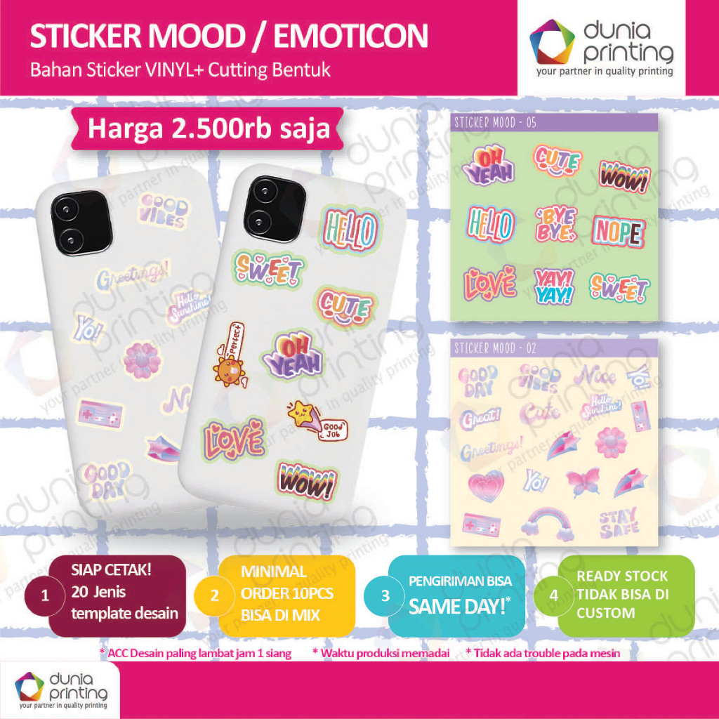 

Sticker emoticon / sticker mood / sticker label deco aesthetic
