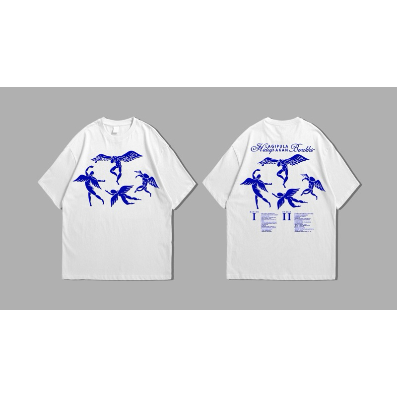 Hindia - Tracklist Tshirt - White / Original Merchandise / Tidur pendek Fashion Hardworking T shirt 