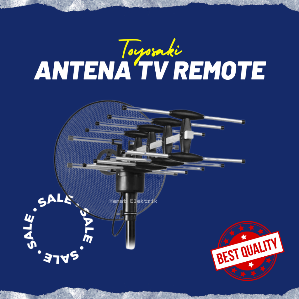 Antena TV Outdoor Luar Ruangan Televisi Digital Toyosaki 888 Analog + Remote