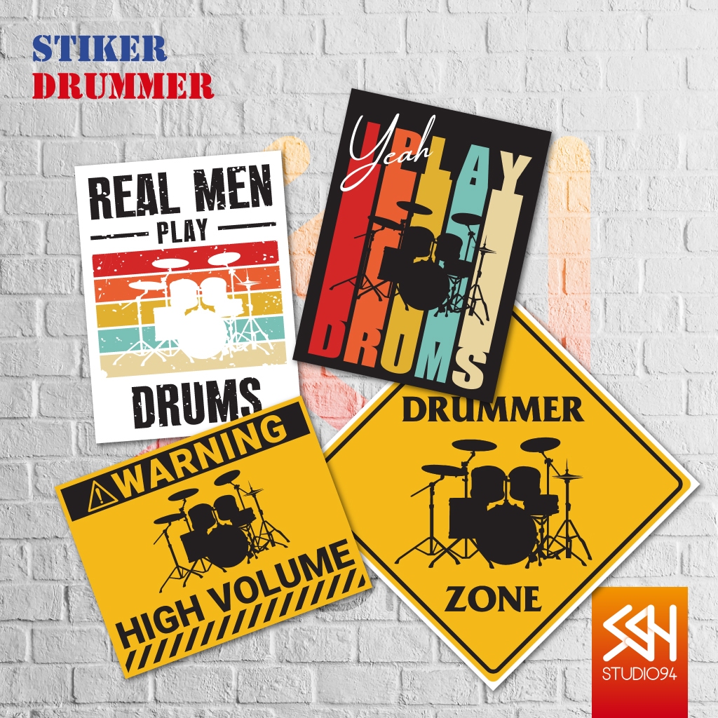 

Stiker Drum | Sticker Drummer | Dekorasi | Laptop | Helm | Vinyl Anti Air