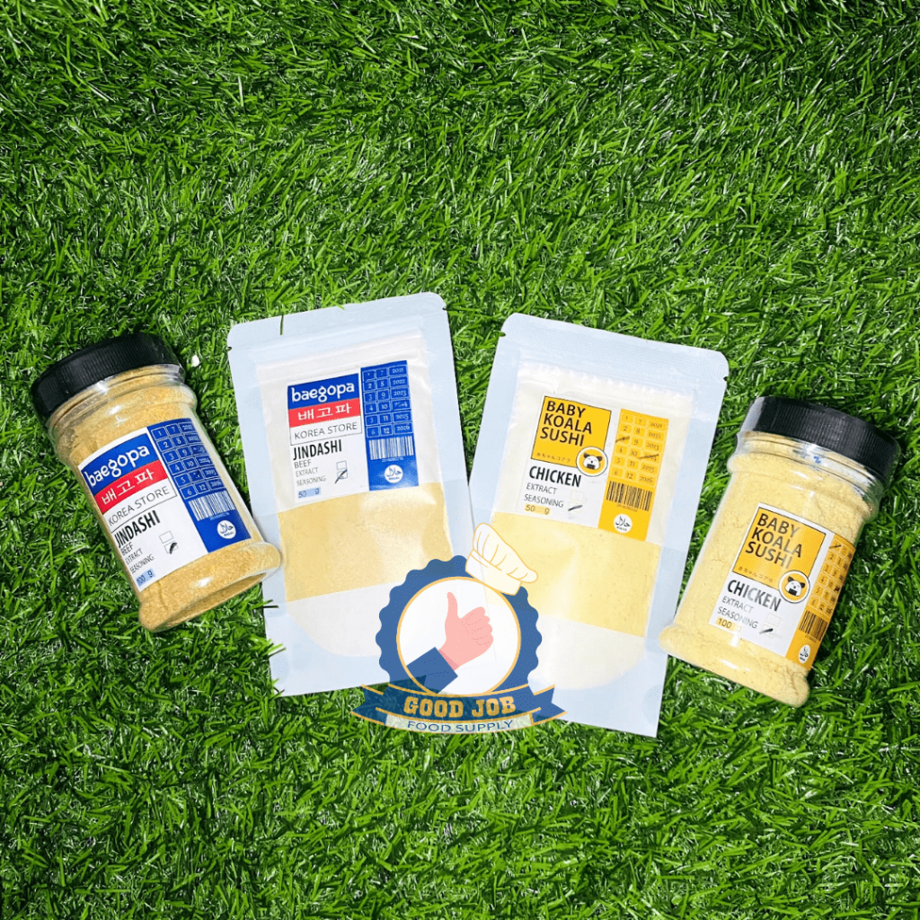 

JINDASHI Kaldu Sapi Korea & Chicken Seasoning 100 g Halal | Beef & Chicken Stock