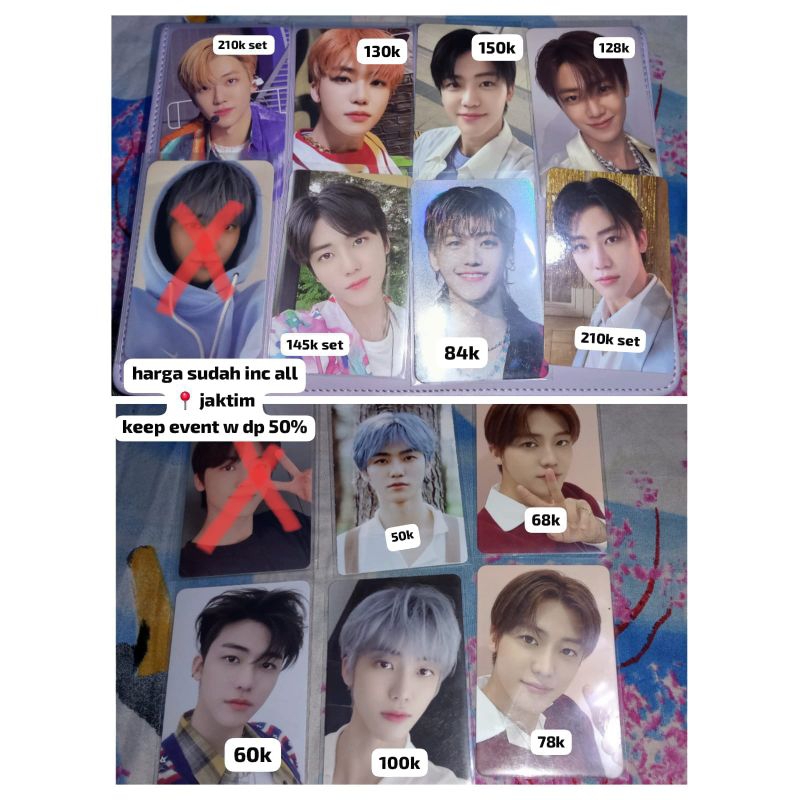 JUAL PROMO PHOTOCARD OFFICIAL NCT JAEMIN wts photocard pc aab jaemin nct dream jeruk mini bag hot su