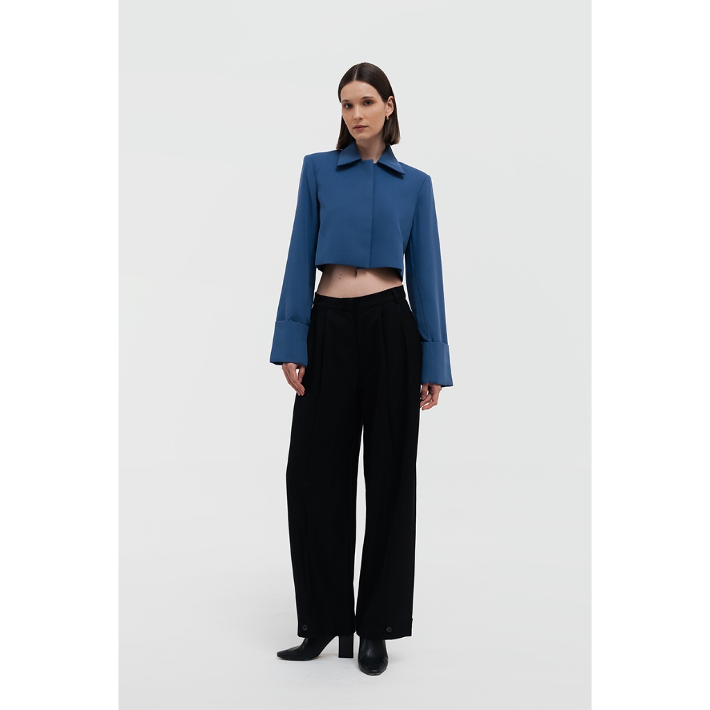 DUMA - Frank Cropped Blazer Blue