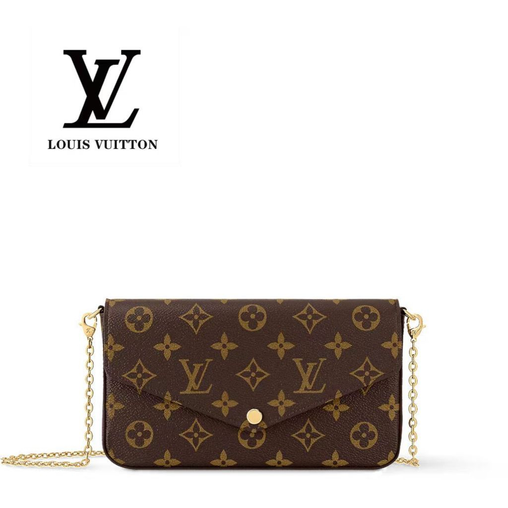 【Gift & Box】LV Louis Vuitton Women's Bag POCHETTE Classic Presbyopia 3-in-1  ShoulderM81896