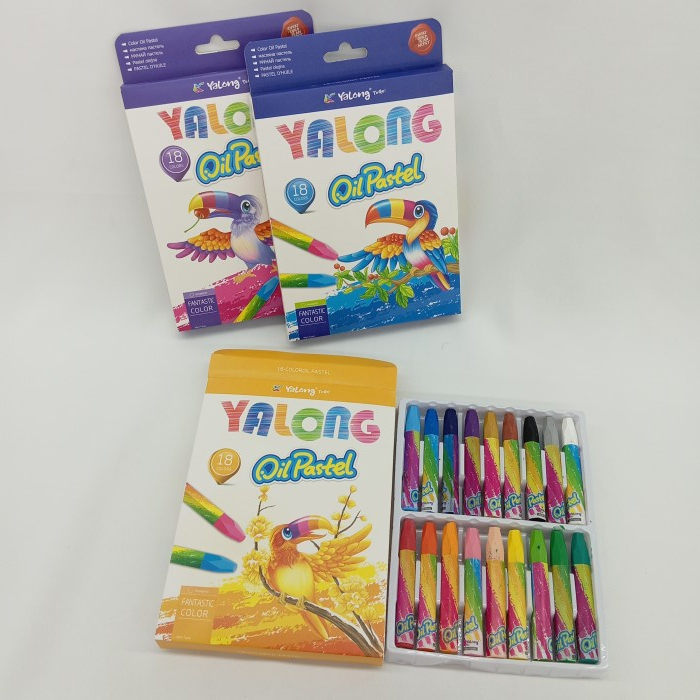 

Crayon Set Art Yalong Oil Pastel Fantastic Color Krayon 18 Color Alat Lukis Krayon Set Oil Pastel 18 Warna