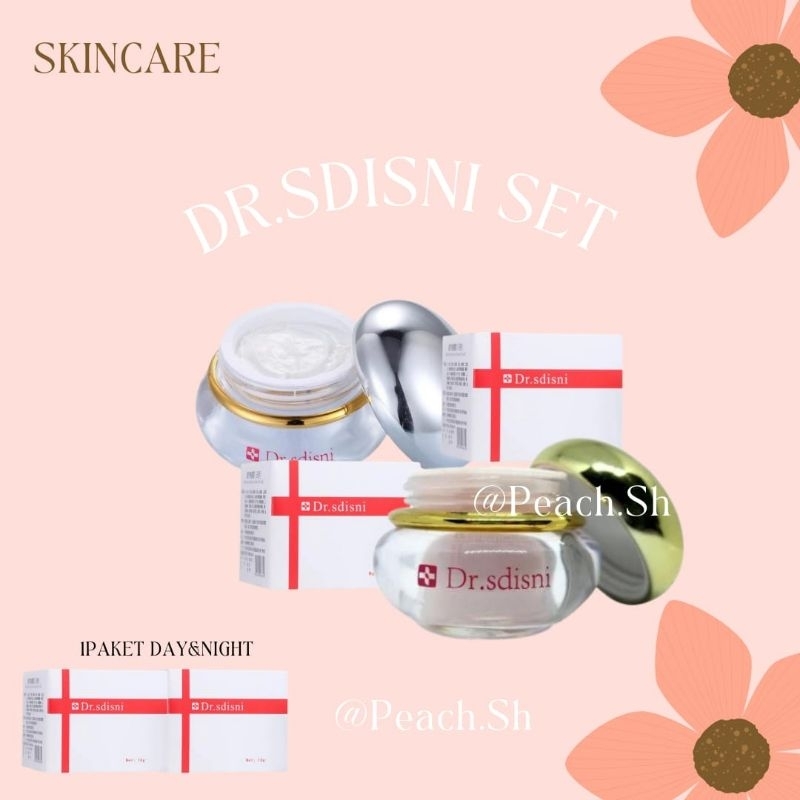 Dr.sdisni Day&Night Cream set skincare Perawatan Bpom Free Masker 1pc