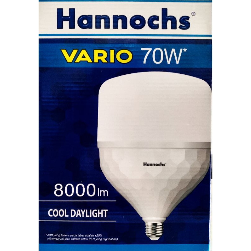 Bola Lampu LED Hannochs Vario 70Watt / Bohlam Led Hannochs Vario 70 watt Cahaya Putih 70w