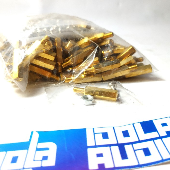 Spacer Kaki PCB 1.5 cm Kuningan | Spacer PCB Ukuran 1.5cm