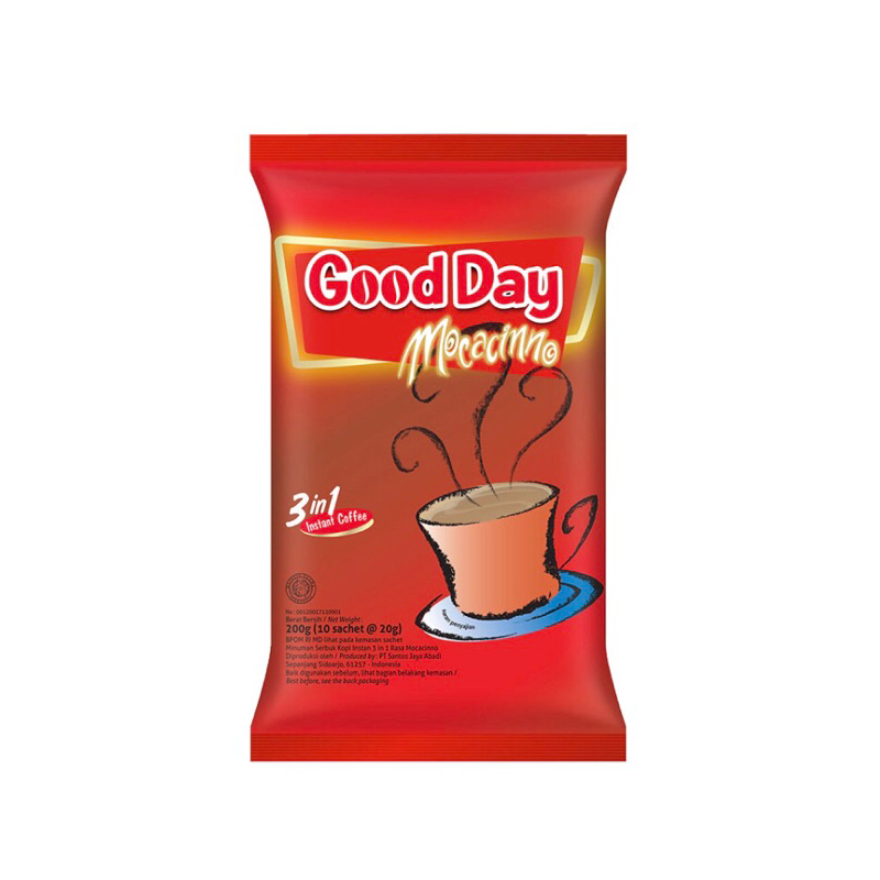 

Kopi Good Day Mocacinno 20gr x 10s