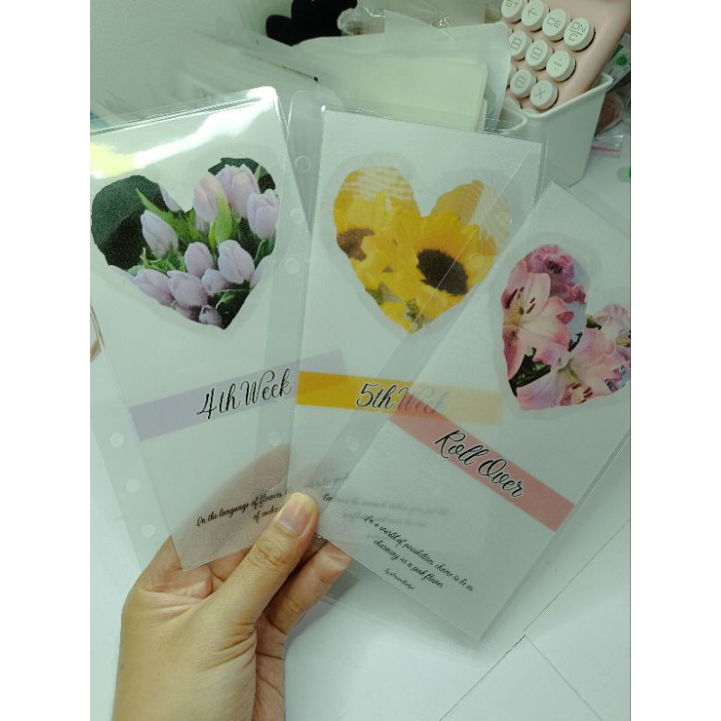 

Amplop Budgeting Mingguan / Weekly budgeting. Laminasi glossy size A6