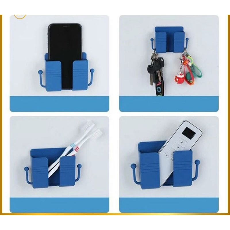 Rak Holder Hp Tempel Dinding 2 HookRak Holder Tempel 2 Kait Gantungan serbaguna dapat digunakan tida