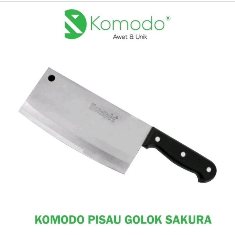 komodo pisau daging,pisau cingcang,tajam ,stainless