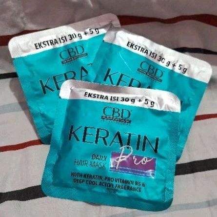 CBD KERATIN PRO DAILY HAIR MASK 30g+5g 3 pcs