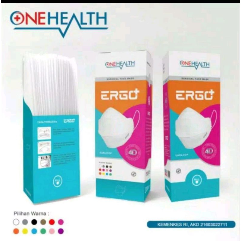 Masker ERGO onehealth 4D 4 PLY