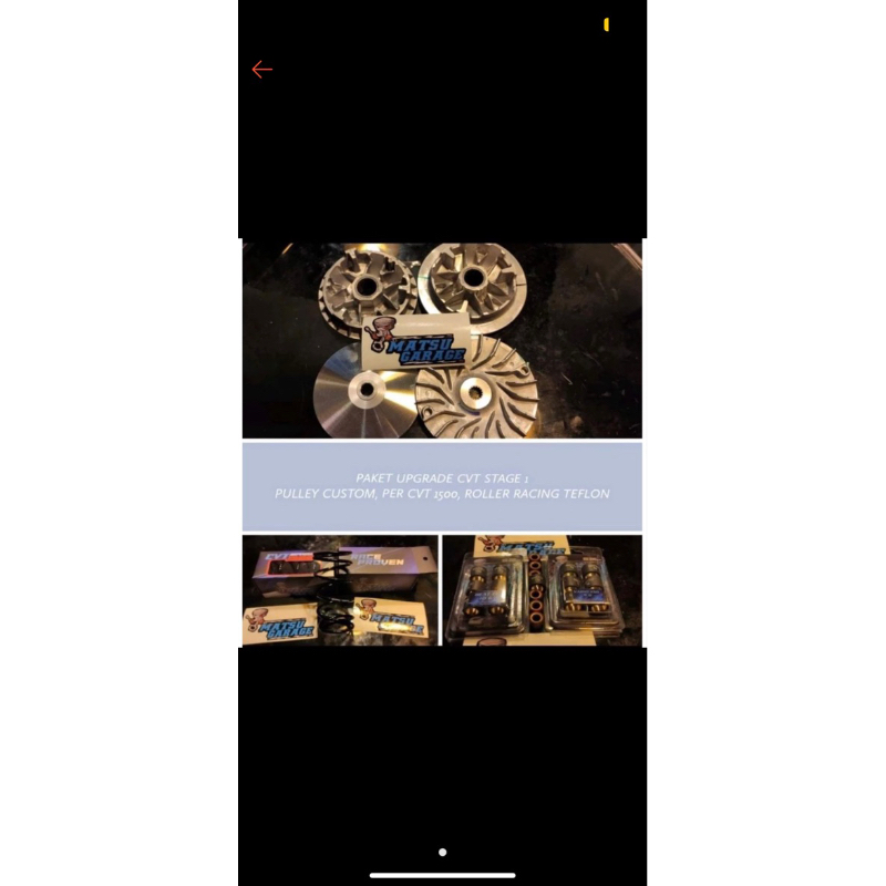 paket upgrade cvt stage 1 yamaha grand filano fazzio
