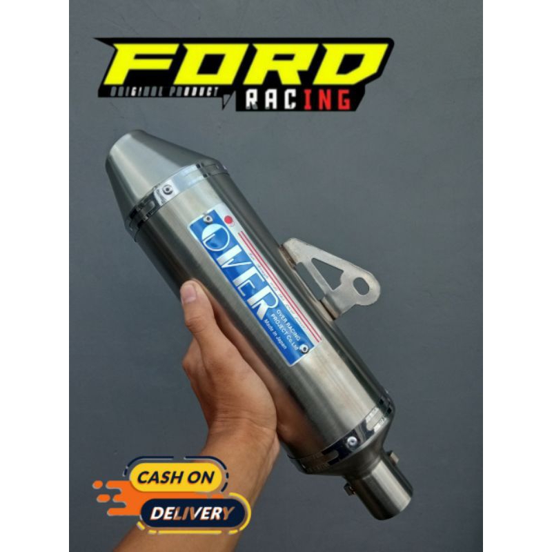 KNALPOT SILINCER OVER RACING KLX BL BF 1501 CRF D-TRACKER TRAIL MODIF SUPERMOTO