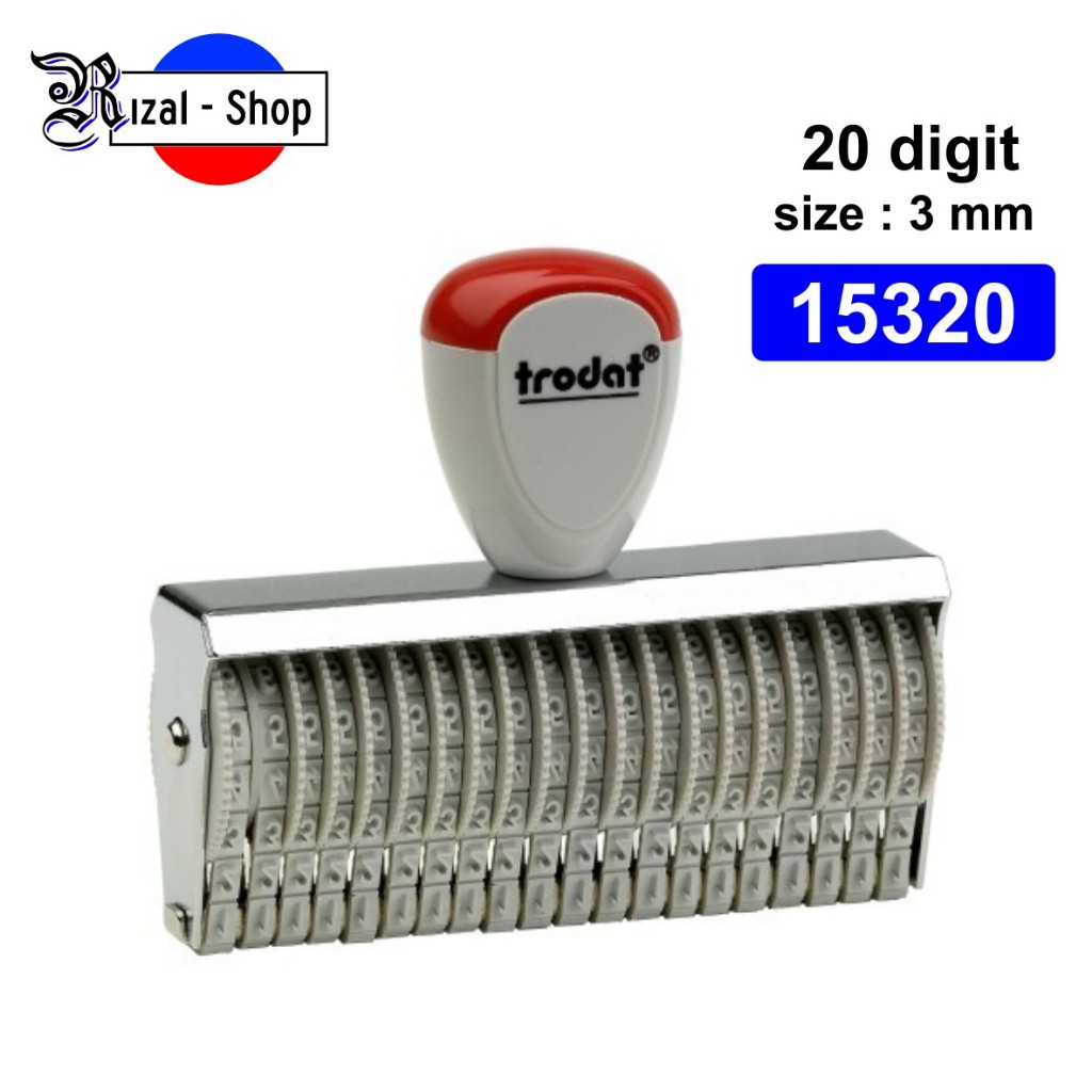 

Stempel Angka Manual 20 Digit / 3 mm Trodat 15320