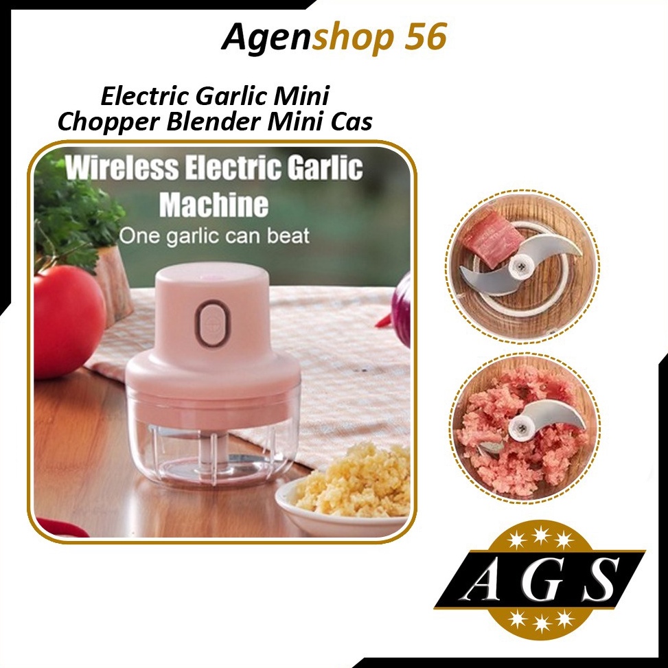 Vod AGS Blender mini casElectric Garlic mini chopper w Paling Dicari Super Promo