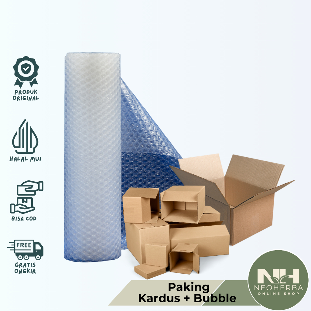 

Extra Packing Bubble Wrap plus Kardus