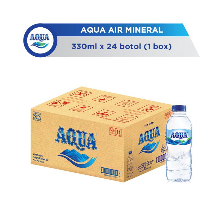 

Bestseller AQUA BOTOL MINI AIR MINERAL 33 ML ISI 24 BOTOL PER DUS K6