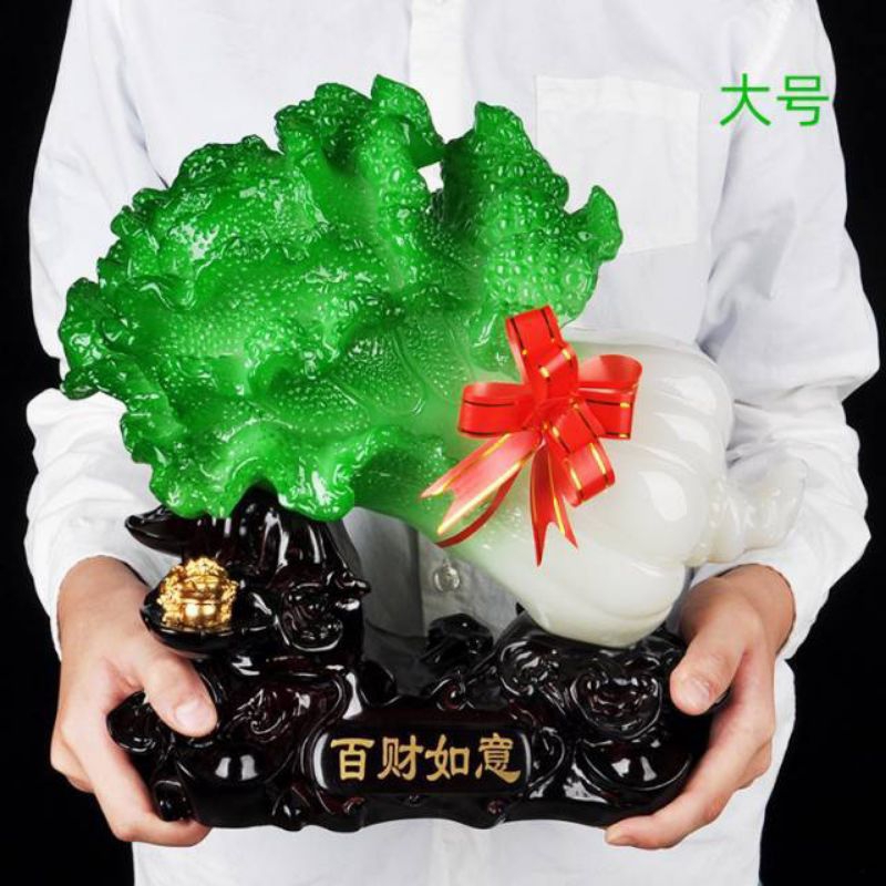 Pajangan Fengshui Sawi Putih Baicai Pajangan Sawi Pajangan Fengshui Ornamen Fengshui