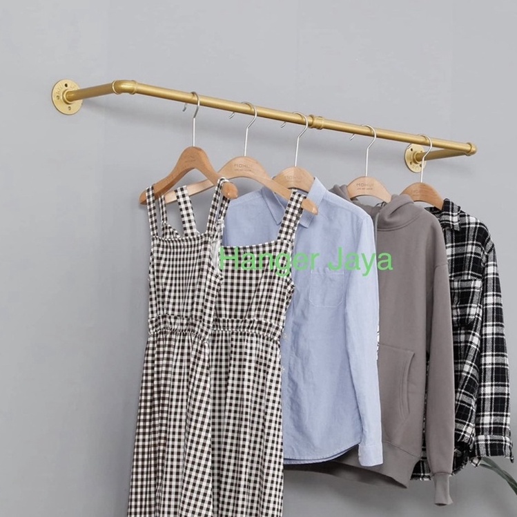 Gantungan Baju Tembok 1cm free skrup dan fisher  Paku Beton