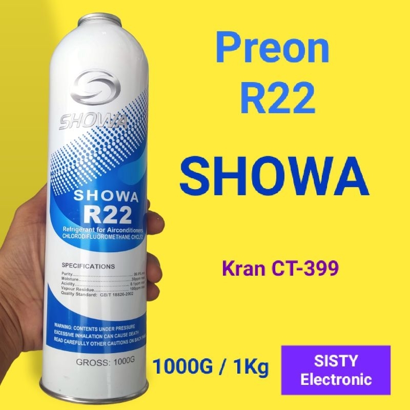 Preon Freon R22 Showa 800mg 1000g 1Kg