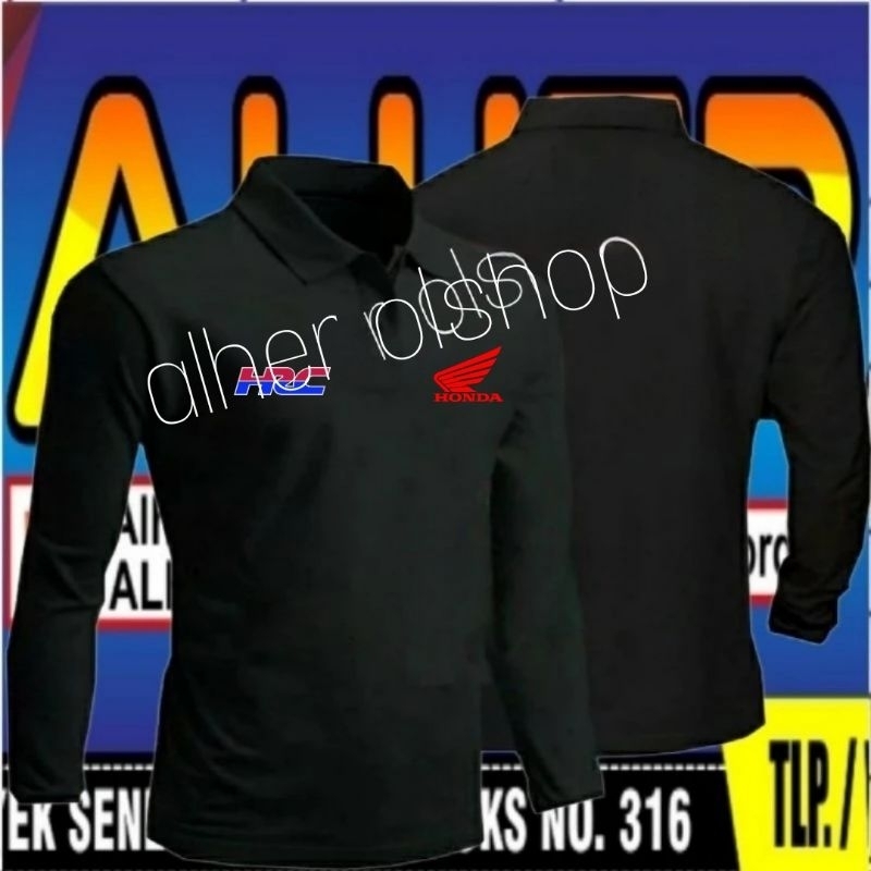 panjang Kaos Honda HRC baju Honda HRC seragam Honda hrc Kaos kerah Honda HRC kaos polo Honda HRC pol