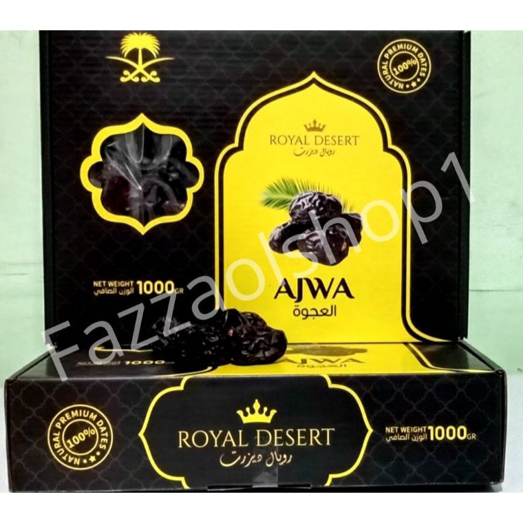 

HEMAT PROMO 1Kg Kurma Ajwa Madinah ROYAL DESERT