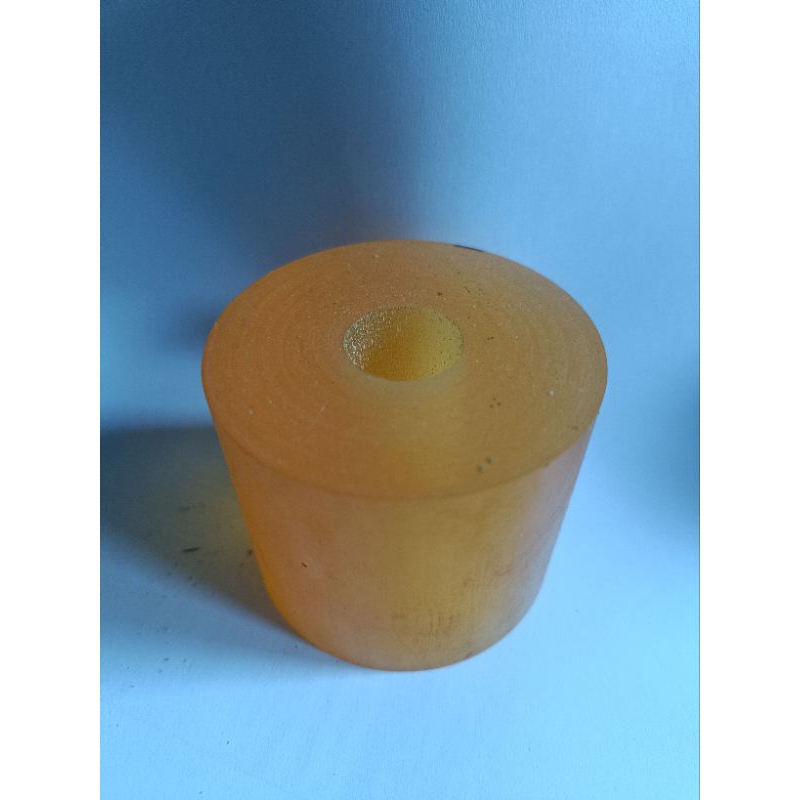 PU 6*6 roda karet roll  odong / mesin tusuk sate PU kuning / polyurethane