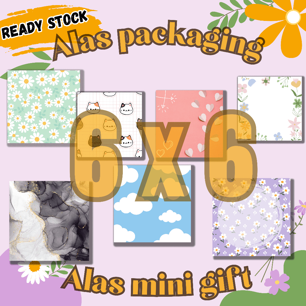 

(siap kirim) ALAS PACKAGING | ALAS PACKGAING AKSESORIS | Alas Packaging/ alas mini gift 6x6