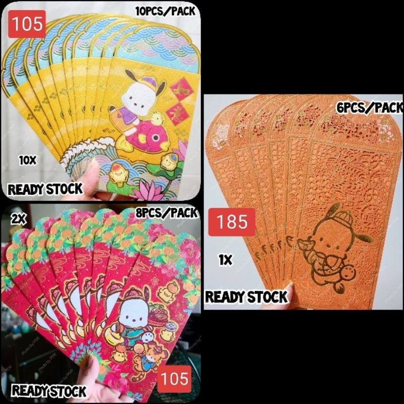 

Amplop Angpao Sincia Imlek Lebaran CNY Lucu Karakter Sanrio Edisi Pochacco