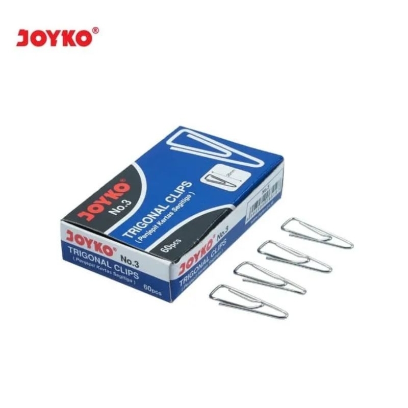 

Trigonal Clip Joyko No.3 / Penjepit Kertas Joyko