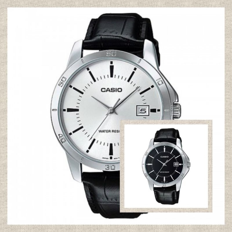 Jam Tangan Pria Casio MTP-V004L  MTP V004L  Tali Kulit