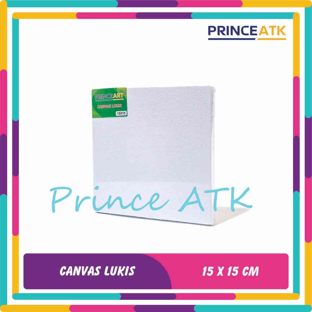 

[PRINCE ART] Canvas / Kanvas lukis Putih Ukuran 15 x 15 Cm