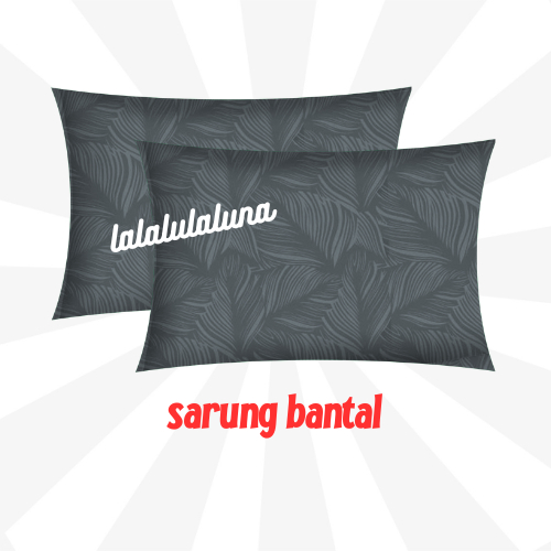Sarung bantal tidur motif embos polos kotak-kotak bahan katun premium sarban murah