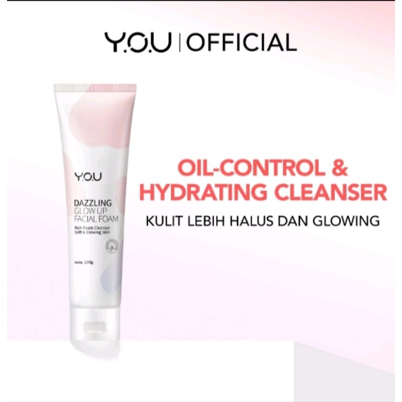 YOU Dazzling Glow Up Facial Foam | Sabun Cuci Muka Untuk Mencerahkan Kulit Kusam | Niacinemide