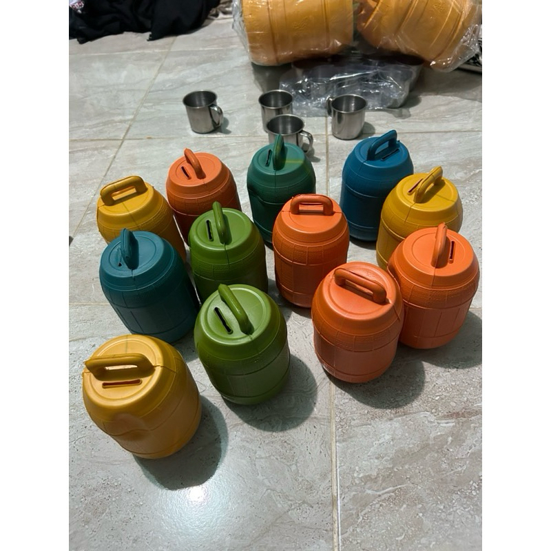 3PCS  Celengan mini gentong - Celengan gentong plastik mini - tabungan gentong