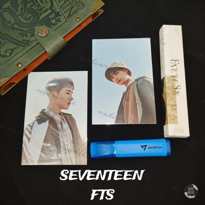 SEVENTEEN SVT FACE THE SUN FTS PATH VER POSTCARD HOSHI JUN STABILO HIGHLIGHTER BLUE