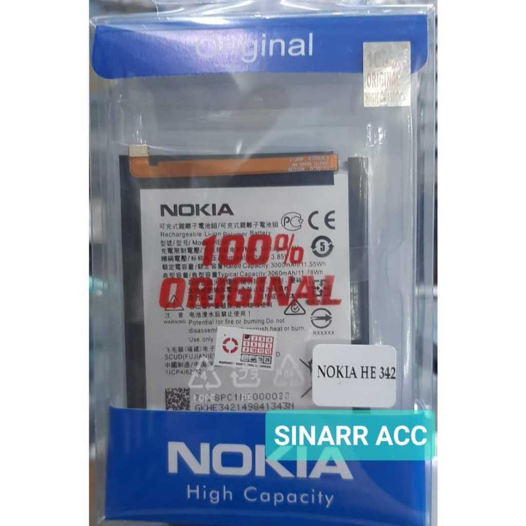 BATRE BATERAI NOKIA 6.1+ / PLUS / HE 342 ORI 100 %