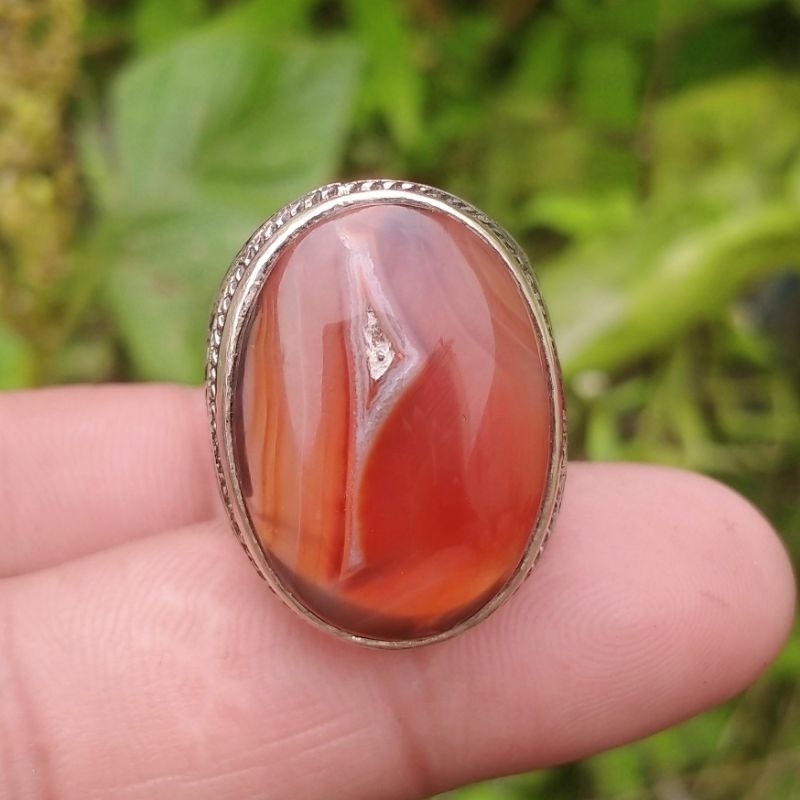 batu akik cempaka combong alami