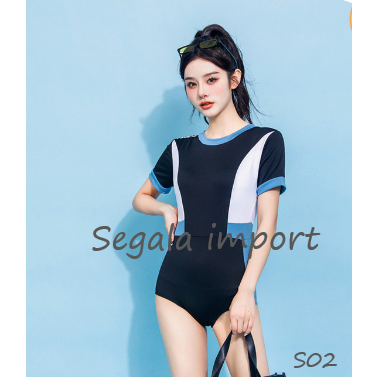 Swimsuit import wanita / baju renang wanita sexy / bikini simple cute / baju surfing / swimsuit wani