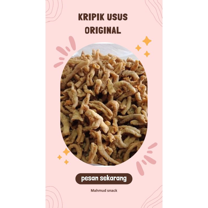

kripik usus original 1 kg/Snack usus/jajan viral