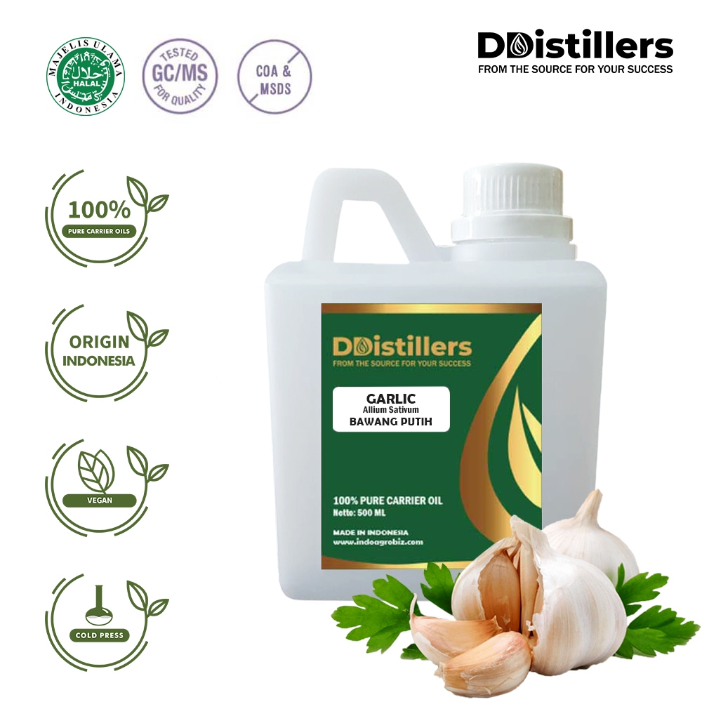 Garlic / Bawang Putih Carrier Oil Pure 100%, 500ML-1L HDPE