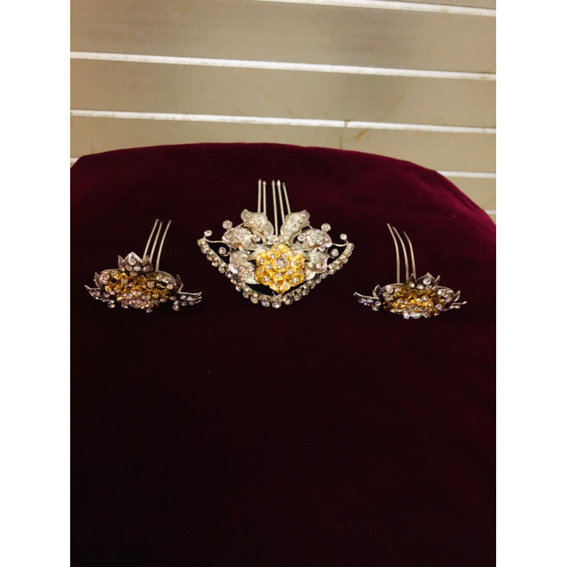 cunduk mentul diamon nikel / kembang goyang / mentul pengantin