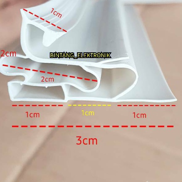 VQd KARET PINTU KULKAS JEPIT BESAR TYPE 1 KARET KULKAS